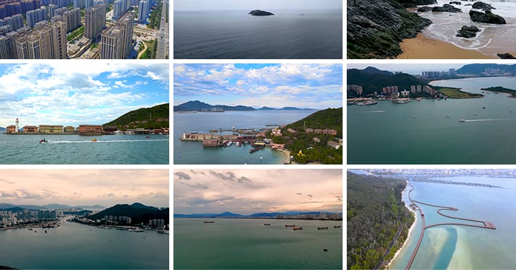 海南三亚旅游风景区海滩沙滩海滨城市游艇岛屿宣传片航拍视频素材