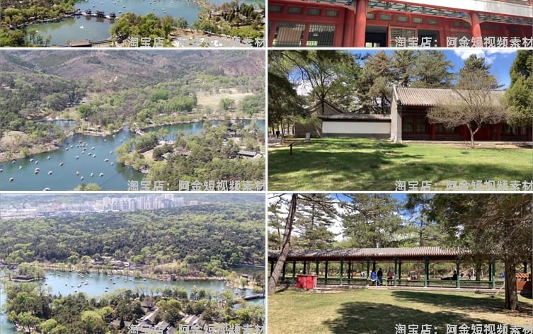 河北承德城市航拍避暑山庄风景素材高清治愈系旅游景点抖音短视频