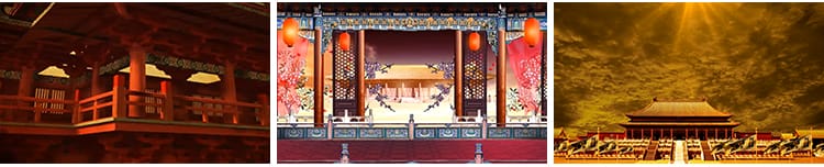 古代建筑古代厅堂屏风衙门宫殿城墙府邸楼阁LED高清背景视频素材