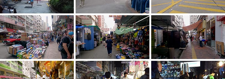 香港城市夜景走拍漫步街道人文白天街景街拍人流车流街头视频素材