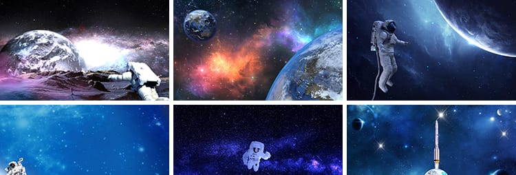航天火箭发射宇航员宇航太空航空宇宙舞台大屏幕LED背景视频素材