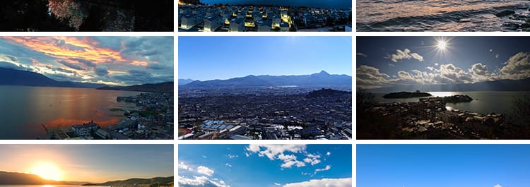 云南大理昆明丽江古城市建筑高山洱海延时航拍地标风景短视频素材