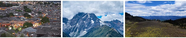 云南大理昆明丽江古城市建筑高山洱海延时航拍地标风景短视频素材
