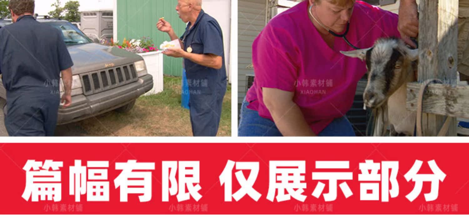 妙手兽医纪录片动物神医1-20季自媒体快手抖音视频剪辑素材