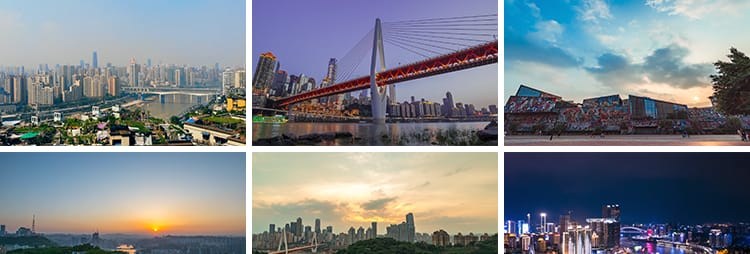 重庆航拍城市建筑夜景解放碑CBD大礼堂洪崖洞长江大桥短视频素材