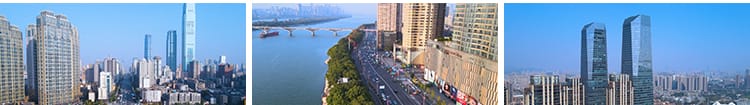 4K长沙地标航拍延时城市建筑CBD风光湘江橘子洲旅游景点视频素材