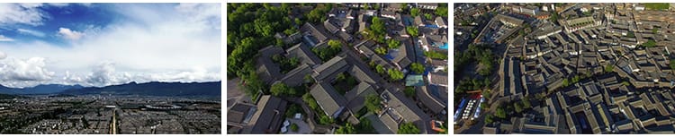 丽江风景点民俗古城古镇建筑景区地标航拍风光高清剪辑短视频素材