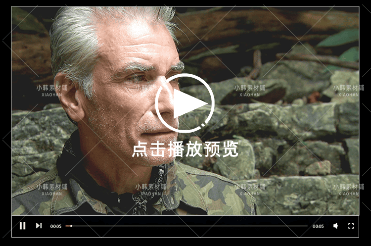 荒野求生纪录片贝尔的勇气特训班中视频自媒体解说高清视频素材