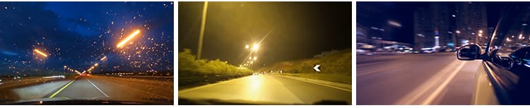 开车第一视角汽车内部视角车流白天夜晚上窗外沿途风景短视频素材