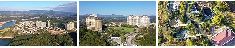 4K高清航拍延时浙江温州城市嘉南美地旅游风景点区雁荡山视频素材
