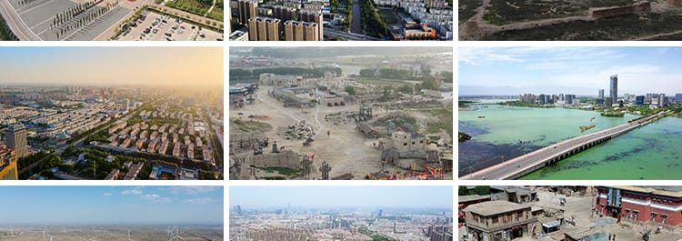 4K银川城市建筑风光旅游景点地标航拍延时风景高清实拍短视频素材