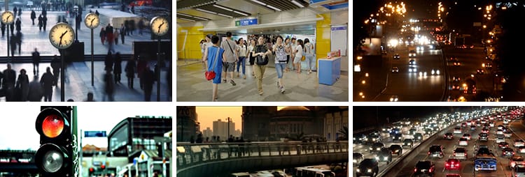 上班族人流车流地铁快节奏城市生活早高峰拥堵下班人群短视频素材