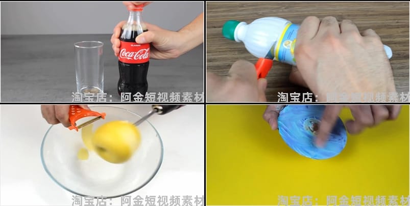 生活小妙招科学实验横屏小说推文素材解压自媒体高清中短视频手工