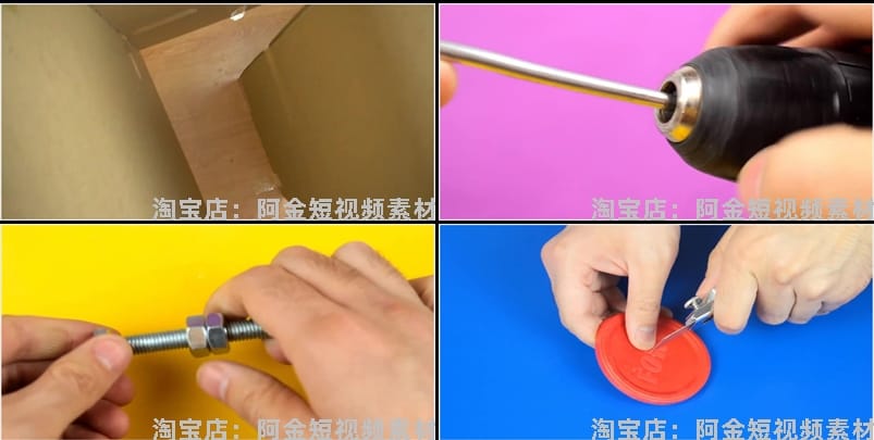 生活小妙招科学实验横屏小说推文素材解压自媒体高清中短视频手工