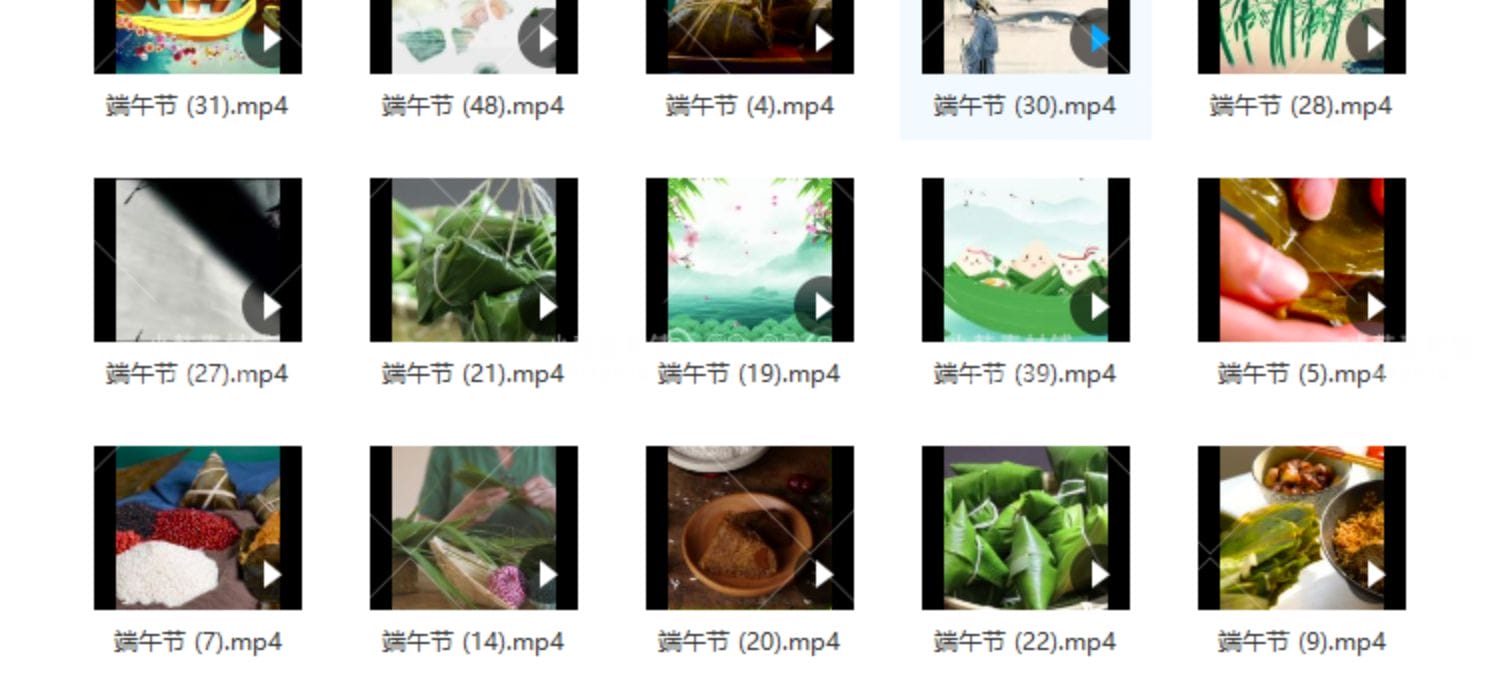 端午节节日横版高清抖音自媒体pr剪辑背景视频素材