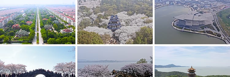 4K无锡城市建筑地标旅游景点大剧院惠山寺宣传片航拍延时视频素材