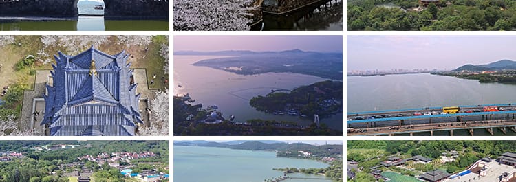 4K无锡城市建筑地标旅游景点大剧院惠山寺宣传片航拍延时视频素材