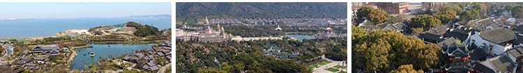 4K无锡城市建筑地标旅游景点大剧院惠山寺宣传片航拍延时视频素材