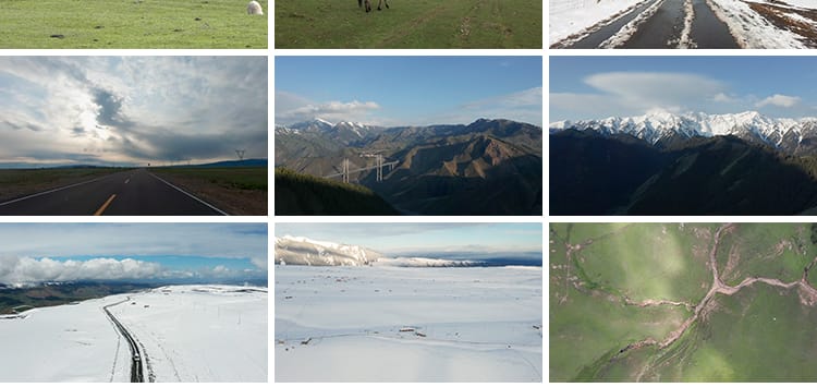 新疆天山风光天池景区湖泊雪山风景点山脉云海森林高清短视频素材