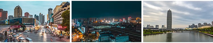 河南郑州城市建筑航拍地标延时CBD夜景风光天际线立交桥视频素材