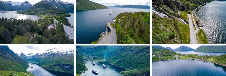 挪威峡湾雪山云雾自然风景湖泊大气意境山川美景高清实拍视频素材