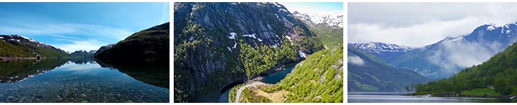 挪威峡湾雪山云雾自然风景湖泊大气意境山川美景高清实拍视频素材