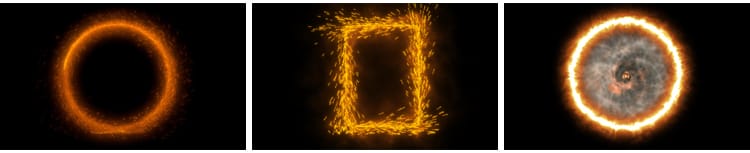 炫酷魔法能量传送门护盾光圈光线粒子特效果合成透明通道视频素材