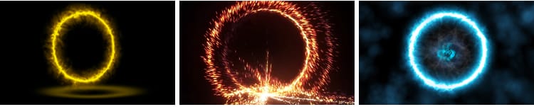 炫酷魔法能量传送门护盾光圈光线粒子特效果合成透明通道视频素材