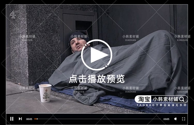 求生实验纪录片街道流浪60天1080P自媒体电影解说抖音短视频素材