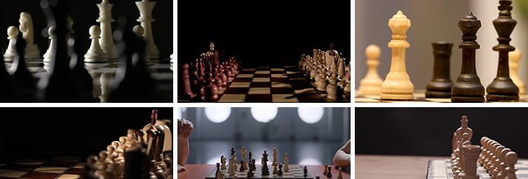 国际象棋对弈下棋棋盘棋子企业文化宣传片高清实拍剪辑短视频素材