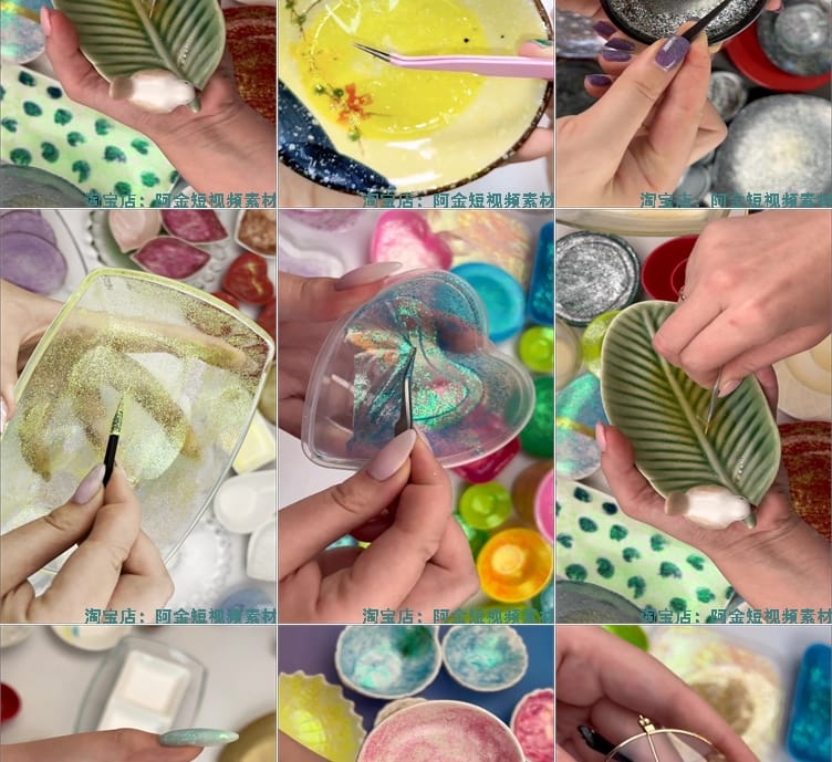 竖屏横撕膜揭膜手工diy国外高清解压减压剪辑短视频小说推文素材