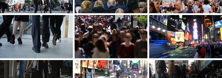 城市夜景生活人流火车站拥挤都市人流行走路抖音自媒体短视频素材