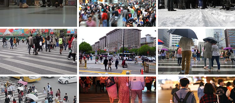 城市夜景生活人流火车站拥挤都市人流行走路抖音自媒体短视频素材