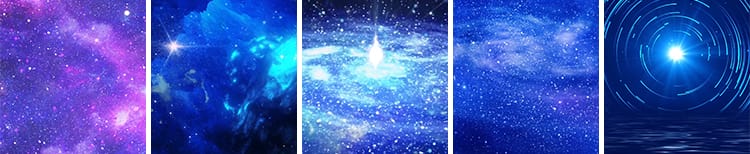 唯美星空浩瀚宇宙星云粒子夜空太空蓝色竖屏竖版直播背景视频素材