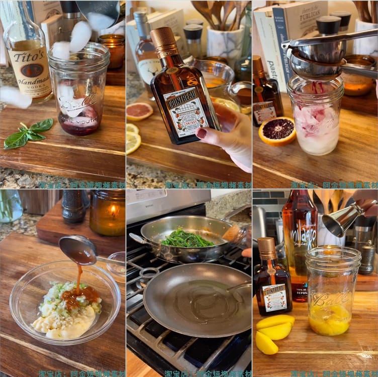 竖屏家常菜西餐烹饪甜点美食饮品国外高清解压短视频小说推文素材