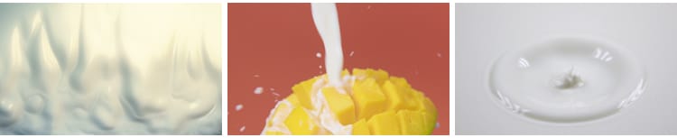 特写牛奶乳制品泼飞滴落溅起升高慢镜头摆拍鲜奶液体高清视频素材