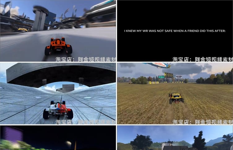 赛道狂飙赛车小游戏横屏高清直播无水印解压视频小说推文素材引流