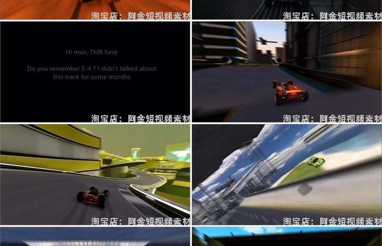 赛道狂飙赛车小游戏横屏高清直播无水印解压视频小说推文素材引流