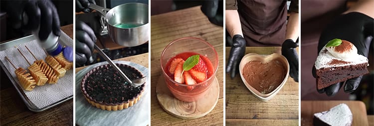 甜点小吃美食蛋糕点甜品巧克力手工创意制作竖屏高清抖音视频素材