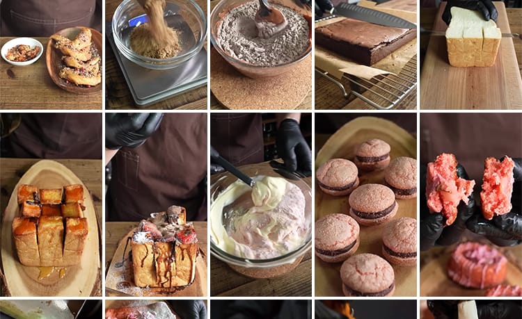 甜点小吃美食蛋糕点甜品巧克力手工创意制作竖屏高清抖音视频素材