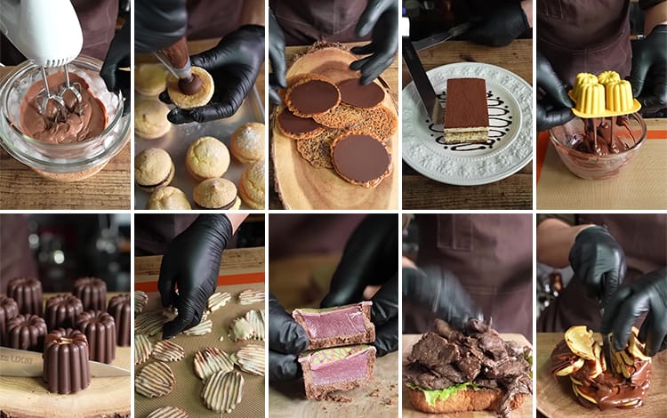 甜点小吃美食蛋糕点甜品巧克力手工创意制作竖屏高清抖音视频素材