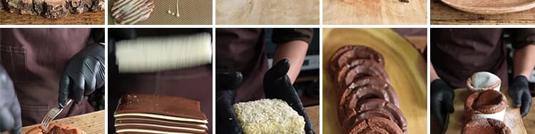 甜点小吃美食蛋糕点甜品巧克力手工创意制作竖屏高清抖音视频素材