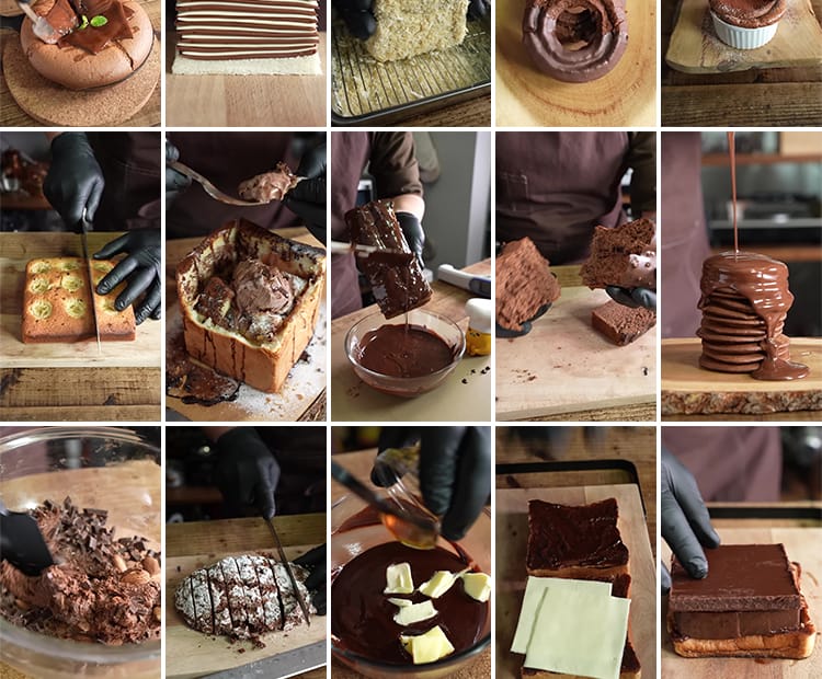 甜点小吃美食蛋糕点甜品巧克力手工创意制作竖屏高清抖音视频素材