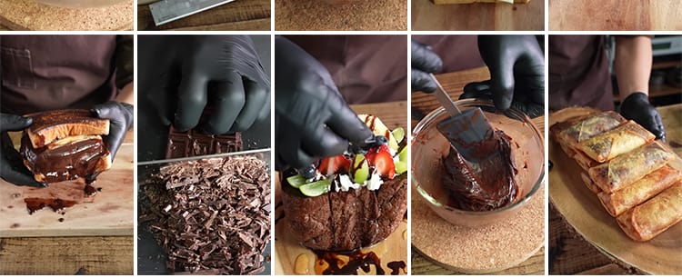 甜点小吃美食蛋糕点甜品巧克力手工创意制作竖屏高清抖音视频素材