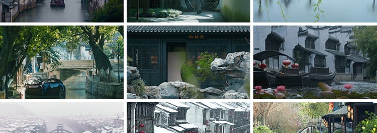 江南水乡水巷街道古镇古风古朴唯美意境建筑实拍旅游风景视频素材
