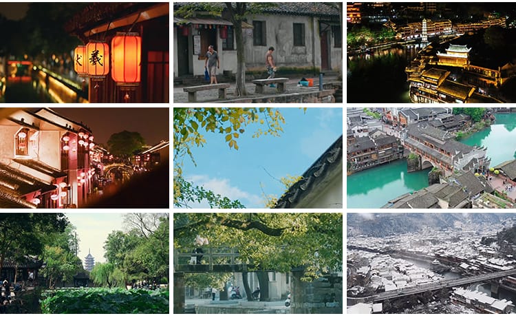 江南水乡水巷街道古镇古风古朴唯美意境建筑实拍旅游风景视频素材