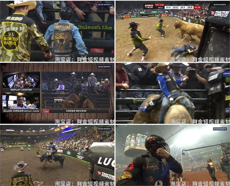 横屏骑牛大赛比赛解说斗牛国外高清解压中视频直播小说推文素材