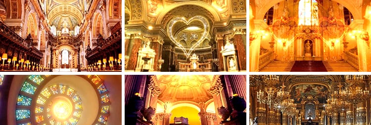 城堡宫殿教堂欧式英伦风梦幻婚礼舞台晚会LED大屏幕背景视频素材