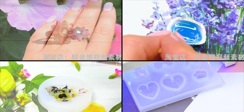 小饰品制作手工DIY高清横屏国外视频自媒体解压小说推文素材引流