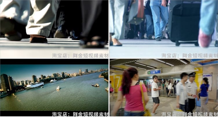 城市上班族早高峰人流车流量快节奏生活忙碌人群地铁短视频素材